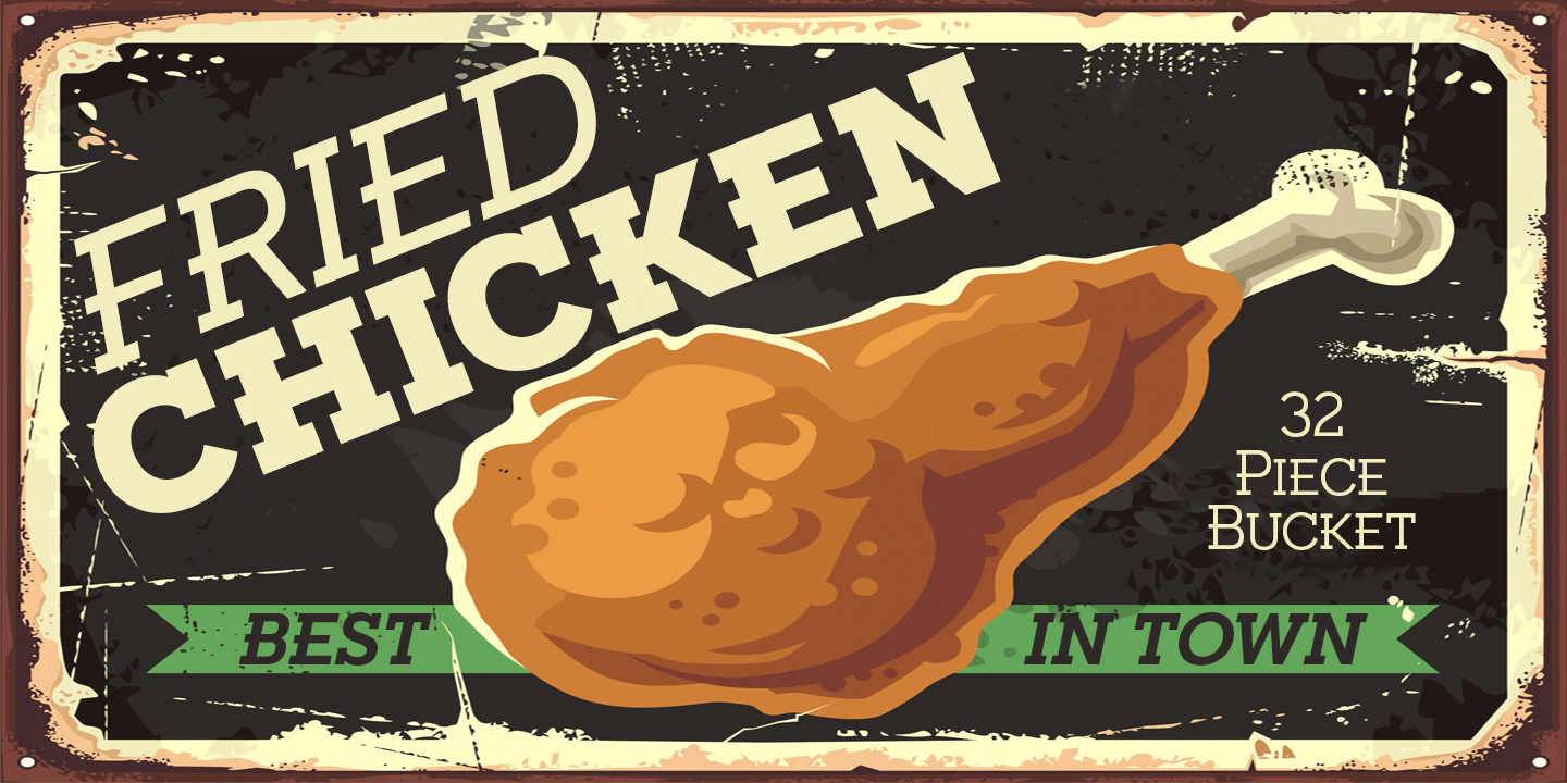 Czcionka Fried Chicken